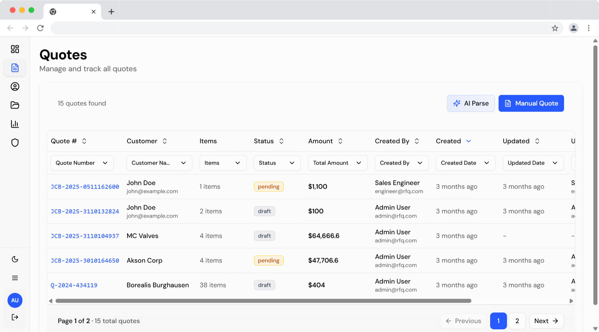 Analytics Dashboard